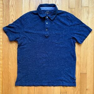Vineyard Vines Men’s Short Sleeve Sleeve Polo Shirt Cotton Medium Blue Heather
